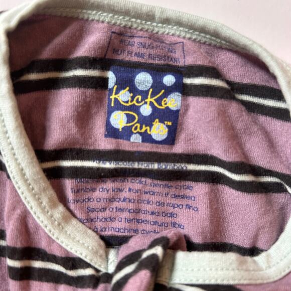 KicKee Pants Striped Kids Footie Pajamas - Picture 4 of 5